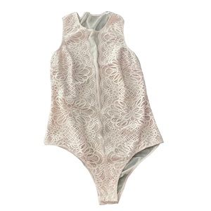 Victorias Secret Body Lace Snap Onesie M